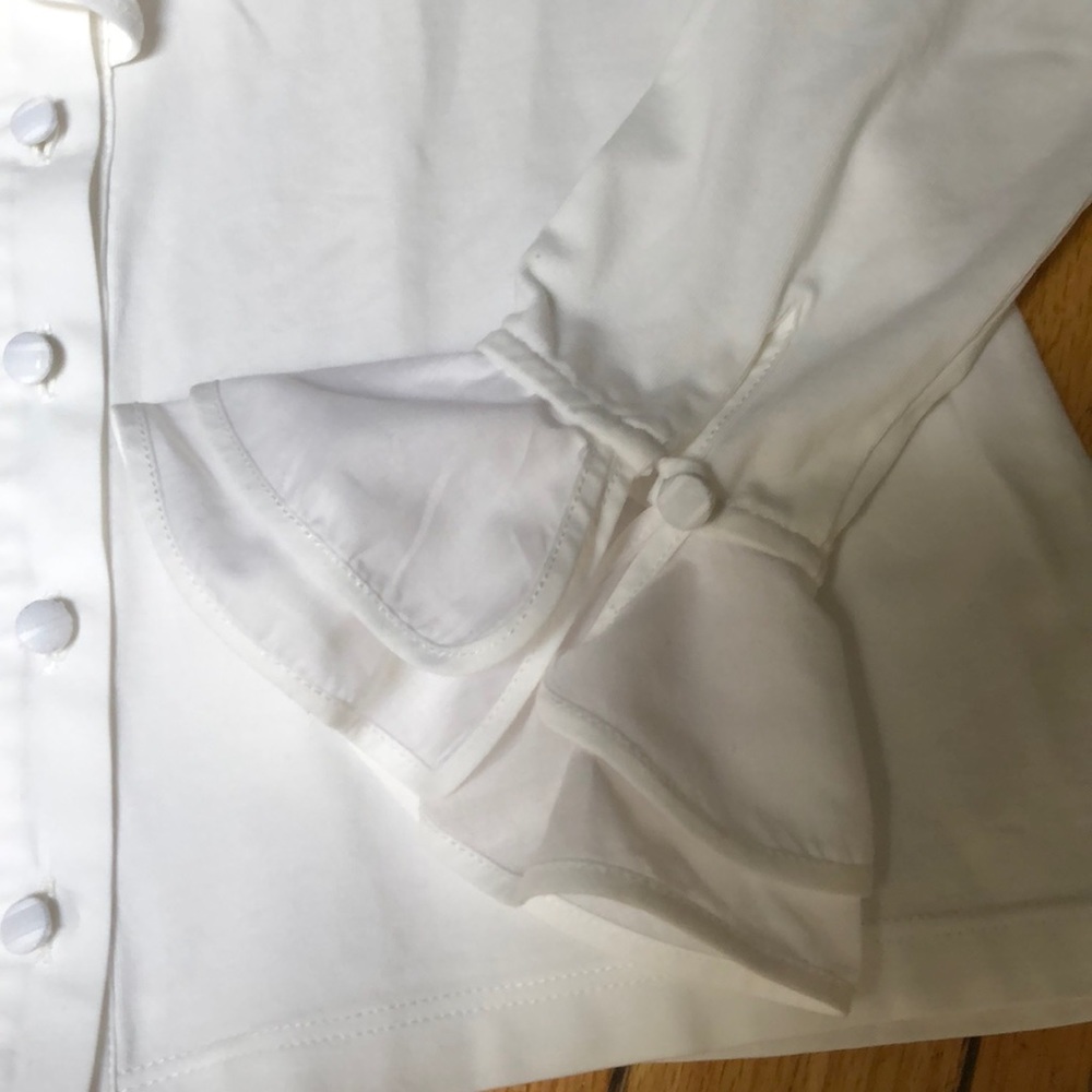 Anne FONTAINE EUC TEE RUFFLED BLOUSE - Picture 3 of 6